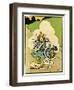 Bicycle, Girl Falls Off-John Hassall-Framed Art Print