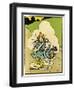 Bicycle, Girl Falls Off-John Hassall-Framed Art Print