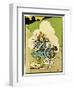 Bicycle, Girl Falls Off-John Hassall-Framed Art Print