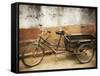 Bicycle, Huangshan City (Tunxi), Anhui Province, China-Jochen Schlenker-Framed Stretched Canvas