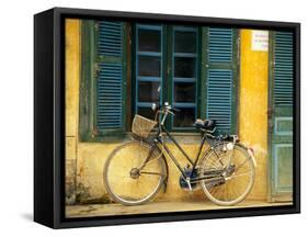 Bicycle in Hanoi, Vietnam-Tom Haseltine-Framed Stretched Canvas