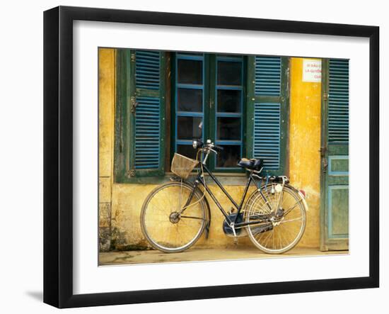 Bicycle in Hanoi, Vietnam-Tom Haseltine-Framed Photographic Print