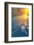 Bicycle Lane Mark on the Street-igor stevanovic-Framed Photographic Print