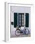 Bicycle Leaning Against a Wall, Ile De Re, France, Europe-Guy Thouvenin-Framed Photographic Print