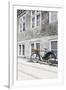 Bicycle Leans Against Wall, City, Copenhagen, Denmark, Scandinavia-Axel Schmies-Framed Photographic Print