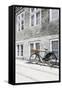 Bicycle Leans Against Wall, City, Copenhagen, Denmark, Scandinavia-Axel Schmies-Framed Stretched Canvas