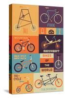 Bicycle of the World-Lantern Press-Stretched Canvas