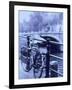 Bicycle on Rail by Canal, Amsterdam, Netherlands-Walter Bibikow-Framed Photographic Print