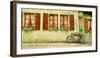 Bicycle outside a house, Rothenburg Ob Der Tauber, Bavaria, Germany-Panoramic Images-Framed Photographic Print