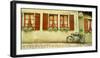 Bicycle outside a house, Rothenburg Ob Der Tauber, Bavaria, Germany-Panoramic Images-Framed Photographic Print