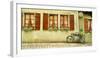 Bicycle outside a house, Rothenburg Ob Der Tauber, Bavaria, Germany-Panoramic Images-Framed Photographic Print