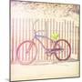 Bicycle Parked along the Beach-soupstock-Mounted Photographic Print