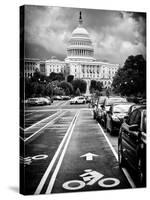 Bicycle Path Leading to the Capitol, US Congress, Washington D.C, District of Columbia-Philippe Hugonnard-Stretched Canvas