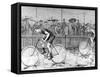 Bicycle Race at the Catford Cycling Club, 1892-null-Framed Stretched Canvas
