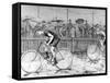Bicycle Race at the Catford Cycling Club, 1892-null-Framed Stretched Canvas