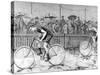 Bicycle Race at the Catford Cycling Club, 1892-null-Stretched Canvas