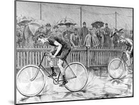 Bicycle Race at the Catford Cycling Club, 1892-null-Mounted Photographic Print