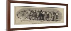 Bicycle Race from Bath to London, the Start-null-Framed Giclee Print