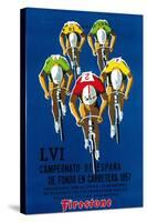 Bicycle Race Promotion-Lantern Press-Stretched Canvas