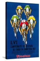 Bicycle Race Promotion-Lantern Press-Stretched Canvas