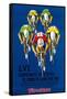 Bicycle Race Promotion-Lantern Press-Framed Stretched Canvas