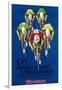 Bicycle Race Promotion-Lantern Press-Framed Art Print