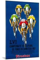 Bicycle Race Promotion-Lantern Press-Mounted Art Print
