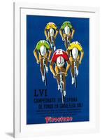 Bicycle Race Promotion-Lantern Press-Framed Art Print