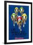 Bicycle Race Promotion-Lantern Press-Framed Art Print