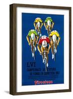 Bicycle Race Promotion-Lantern Press-Framed Art Print