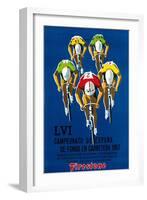 Bicycle Race Promotion-Lantern Press-Framed Art Print