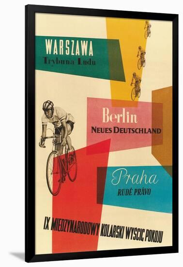 Bicycle Race, Warsaw, Berlin, Prague-null-Framed Art Print
