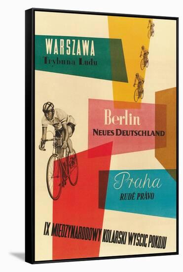 Bicycle Race, Warsaw, Berlin, Prague-null-Framed Stretched Canvas