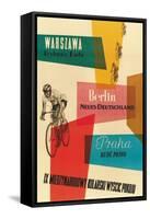 Bicycle Race, Warsaw, Berlin, Prague-null-Framed Stretched Canvas