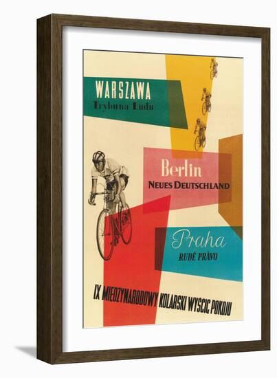 Bicycle Race, Warsaw, Berlin, Prague-null-Framed Art Print