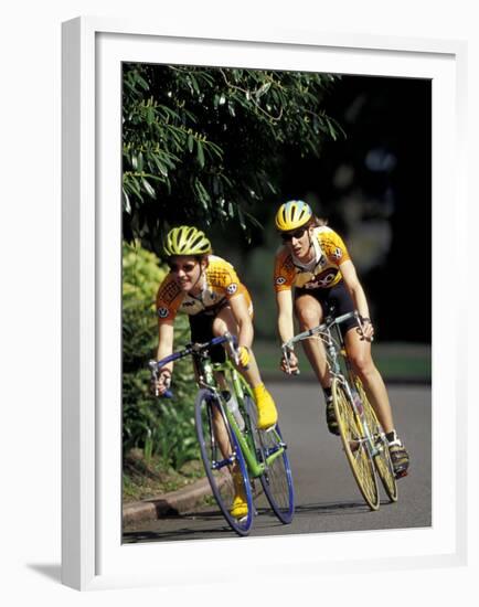 Bicycle Racers at Volunteer Park, Seattle, Washington, USA-William Sutton-Framed Premium Photographic Print