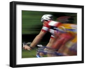 Bicycle Racers at Volunteer Park, Seattle, Washington, USA-William Sutton-Framed Premium Photographic Print