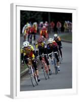 Bicycle Racers at Volunteer Park, Seattle, Washington, USA-William Sutton-Framed Premium Photographic Print