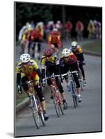 Bicycle Racers at Volunteer Park, Seattle, Washington, USA-William Sutton-Mounted Photographic Print