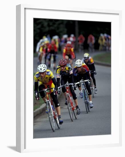 Bicycle Racers at Volunteer Park, Seattle, Washington, USA-William Sutton-Framed Photographic Print