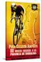 Bicycle Racing Promotion-Lantern Press-Stretched Canvas