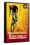 Bicycle Racing Promotion-Lantern Press-Framed Stretched Canvas