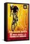 Bicycle Racing Promotion-Lantern Press-Framed Stretched Canvas