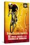 Bicycle Racing Promotion-Lantern Press-Stretched Canvas