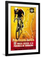 Bicycle Racing Promotion-Lantern Press-Framed Art Print