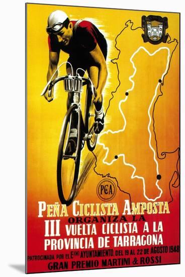 Bicycle Racing Promotion-Lantern Press-Mounted Art Print