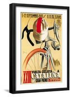 Bicycle Racing Promotion-Lantern Press-Framed Art Print