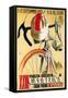 Bicycle Racing Promotion-Lantern Press-Framed Stretched Canvas