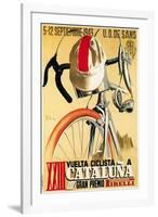 Bicycle Racing Promotion-Lantern Press-Framed Art Print