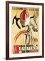 Bicycle Racing Promotion-Lantern Press-Framed Art Print